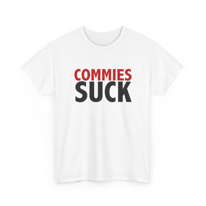 New COMMIES SUCK Logo Unisex funny T Shirt USA size S - 5XL