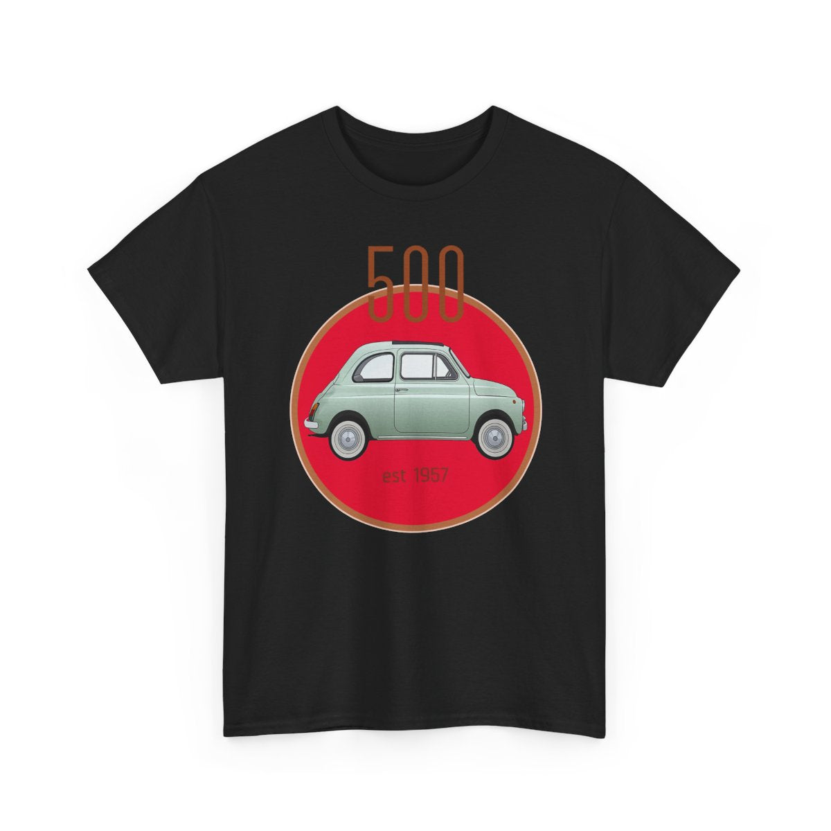 New Fiat 500 Logo Unisex funny T Shirt USA size S - 5XL