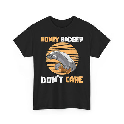 New Honey Badger Don't Care Logo Unisex funny T Shirt USA size S - 5XL