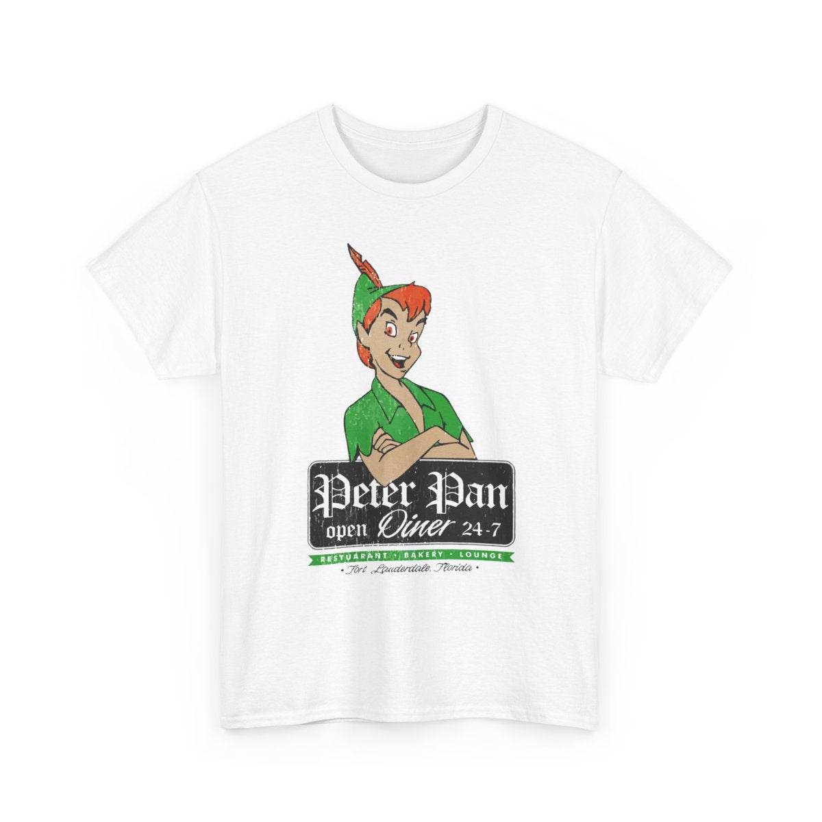 New Peter Pan Logo Unisex funny T Shirt USA size S - 5XL