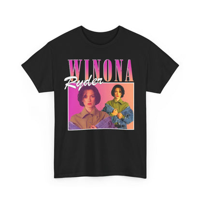 New Winona Ryder Logo Unisex funny T Shirt USA size S - 5XL